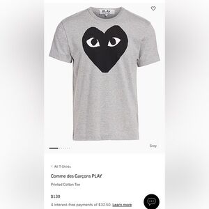 Commes des Garçons Play tshirt